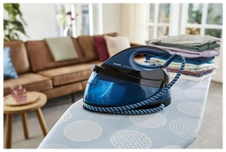 Парогенератор Philips PerfectCare GC7846/80, 2400W, 1.5 л, OptimalTemp, 120 г/мин, SteamGlide, Син
