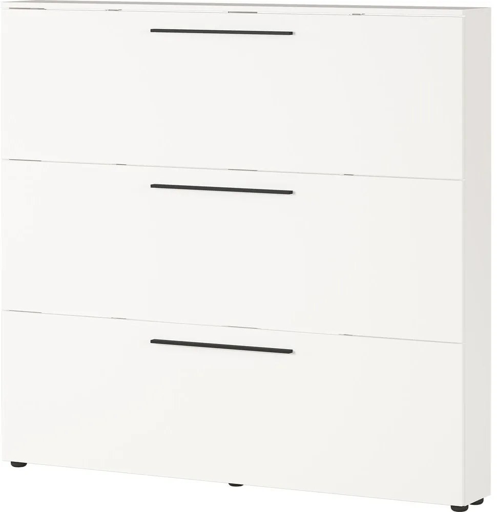 Бял шкаф за обувки с панти Utah - Germania