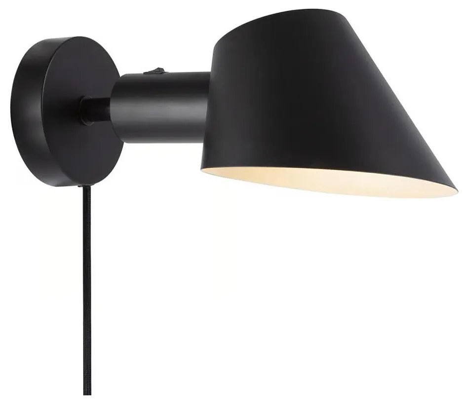 Nordlux - Стенно осветително тяло STAY 1xE27/60W/230V черно