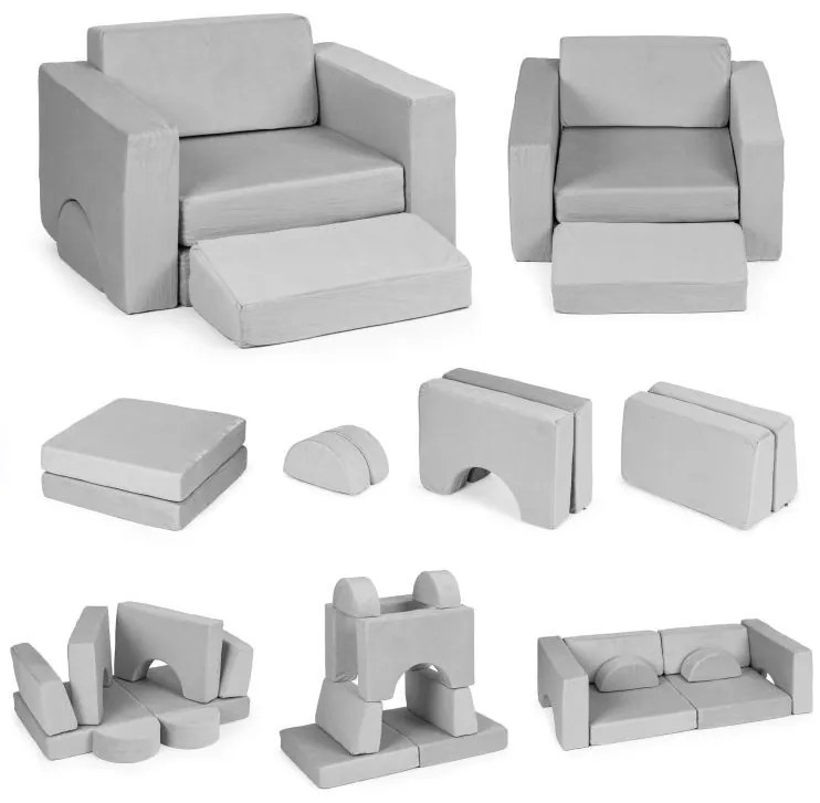 Детски модулен диван - 8 части, различни цветове