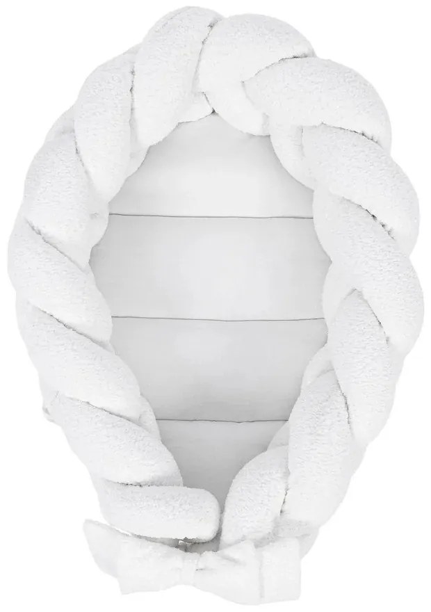 Бяло гнездо за бебе 47x70 cm – Meowbaby