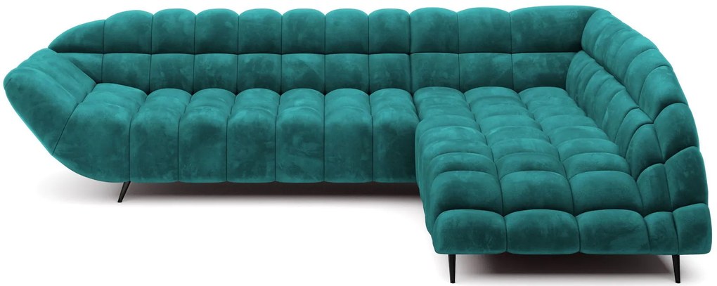 Ъглов диван Dolphin-Petrol-Right