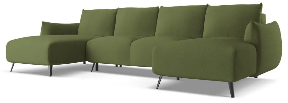 Зелен ъглов диван Malie – Makamii