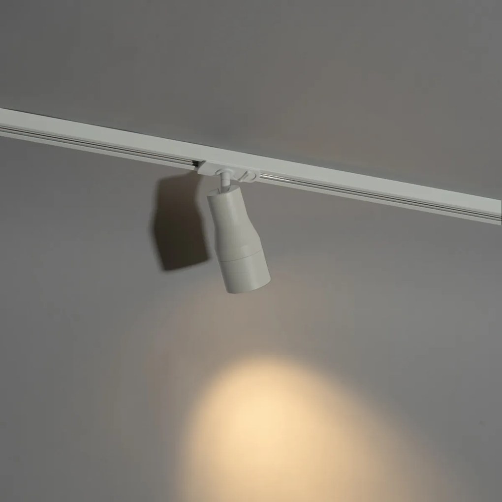 Модерен бял прожектор за 1-фазова релсова система - Iconic Kohua