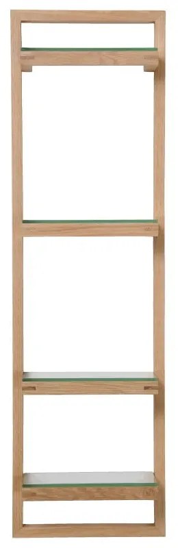 Стенен рафт от дъбова дървесина, височина 81 см Zone - Wireworks