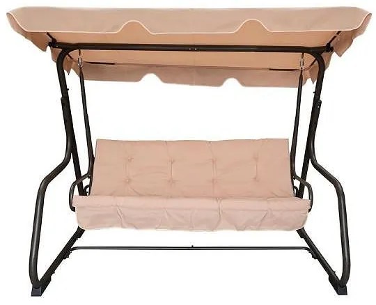 Люлка 3-местна My Garden TLS031 beige, 200 х 120 х 164 см, кафява