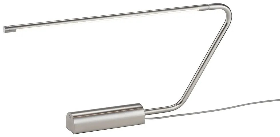 LED настолна лампа в сребрист цвят (височина 33 cm) Olea – Trio Select