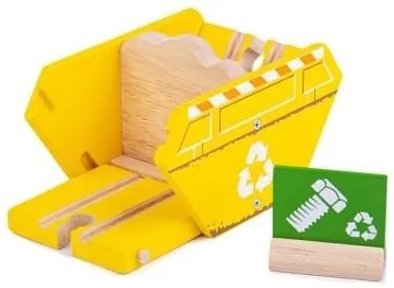 Bigjigs - Дървен уред за рециклиране