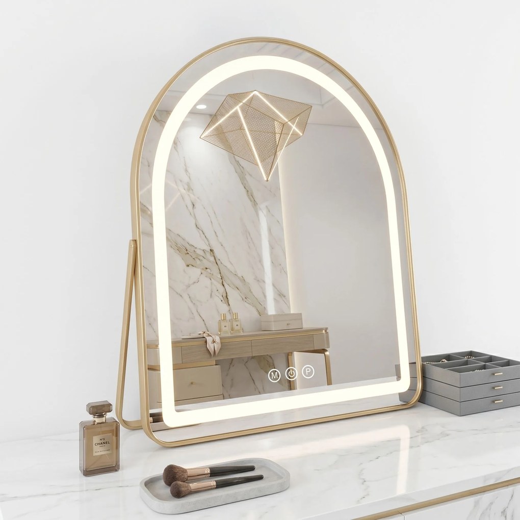 Огледало LED GLAM L.Gold 40x45cm