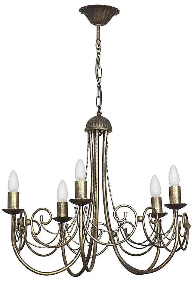 Полилей PALACE на верига 5xE14/60W/230V