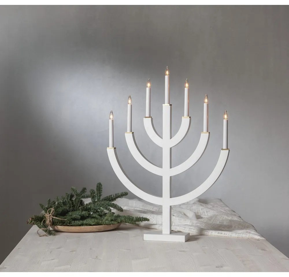 Бяла коледна светлинна украса Anno – Star Trading