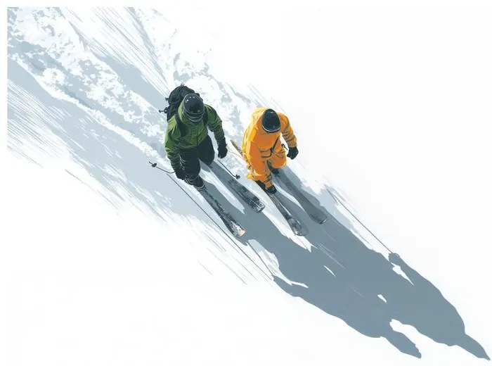 Картина на платно – Заснежено планинско каране