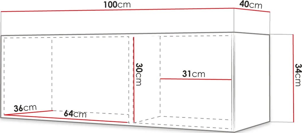 Висяща хоризонтална колона Waldi Riflo Slim-Leuko-Length: 150 cm