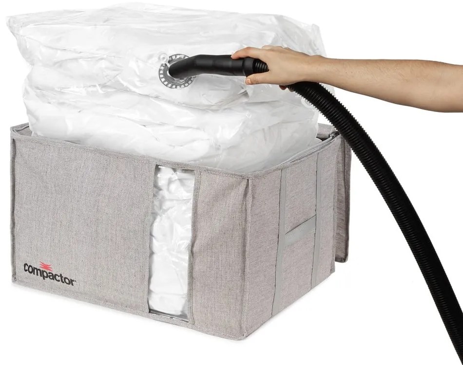 Сива компресионна кутия за съхранение , 210 л Oxford - Compactor