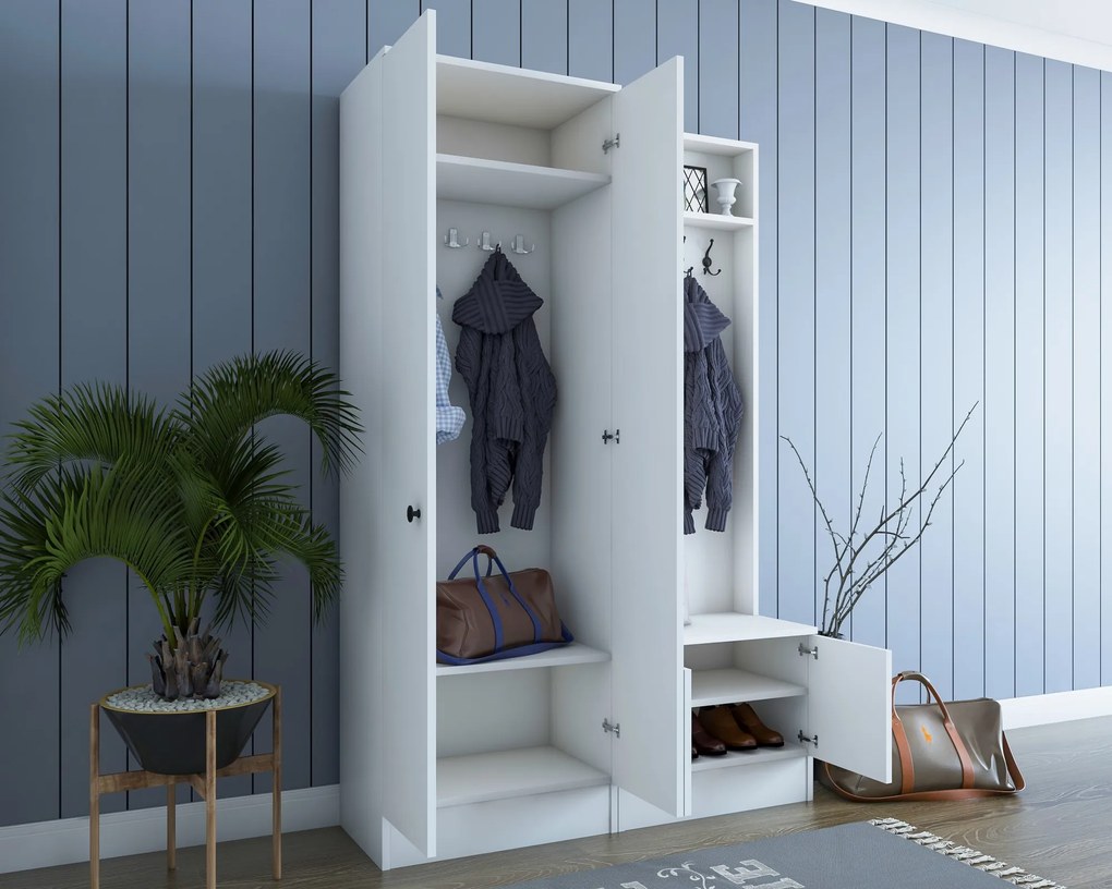 Портманто M5, цвят Бял