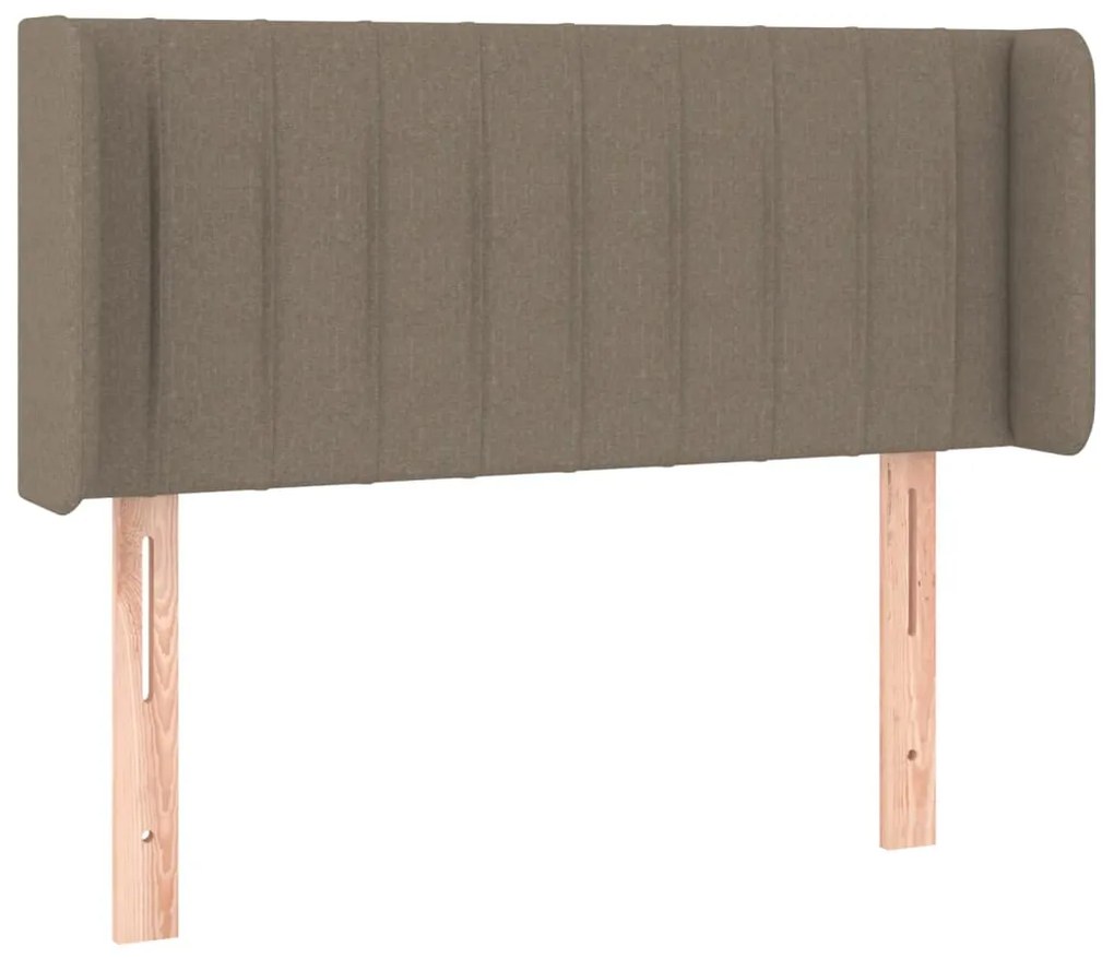 3119000 vidaXL Горна табла за легло, таупе, 103x16x78/88 см, плат