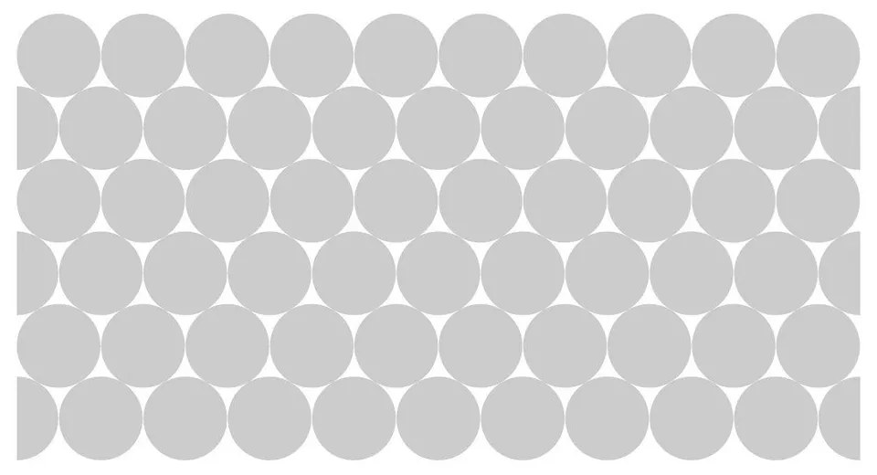 Комплект от 50 матови стикера за стъкло Circle - Ambiance