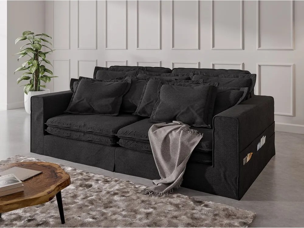 Черен диван 236 cm Nora – Ropez