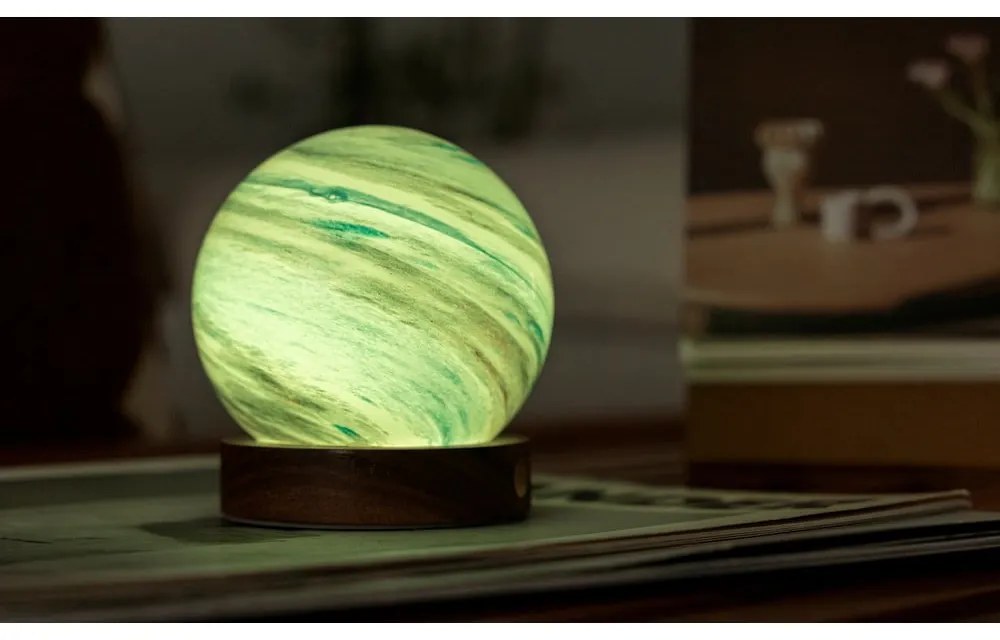 Кафява/в тъмно естествен цвят светлинна декорация с USB ø 8 cm Polar Cloud – Gingko