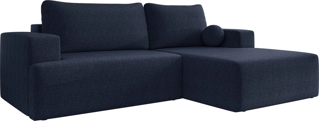 Ъглов Диван Миво-Тъмно Син-Десен
