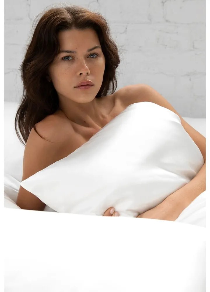 Копринена калъфка за възглавница 51x76 cm White – slip