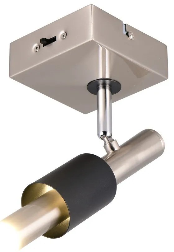 LED прожектор в черен и сребрист цвят 20,5x10 cm Ikaris – Trio Select