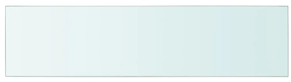 243845 vidaXL Плоча за рафт, прозрачно стъкло, 100 x 25 см