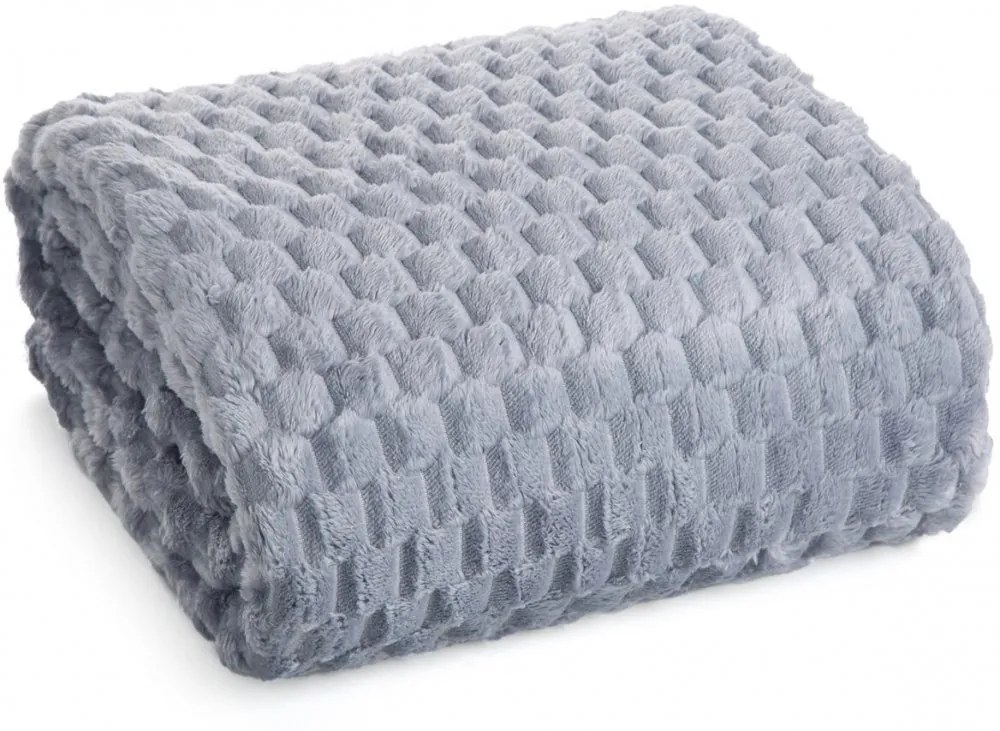 Плътно светлосиво одеяло с модерен модел Ширина: 170 см | Дължина: 210 см