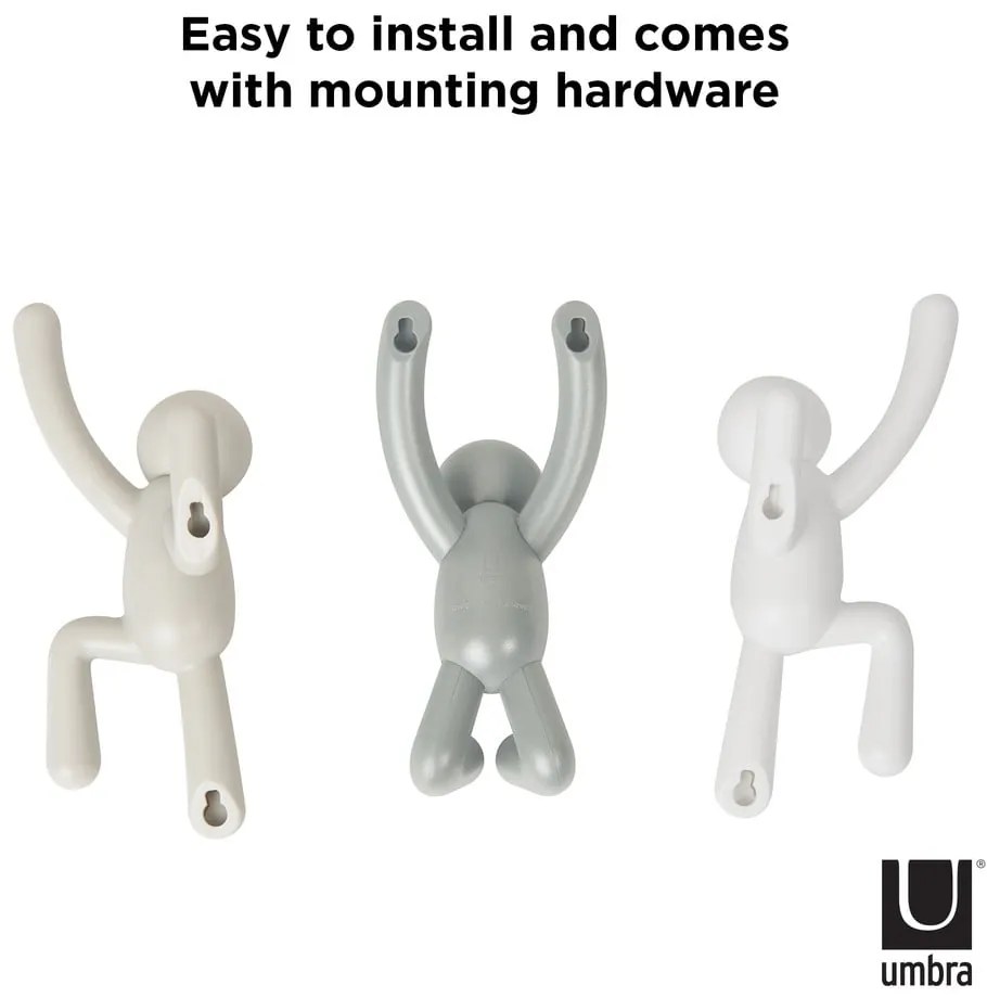 Пластмасови куки за стена в комплект от 3 броя Buddy - Umbra