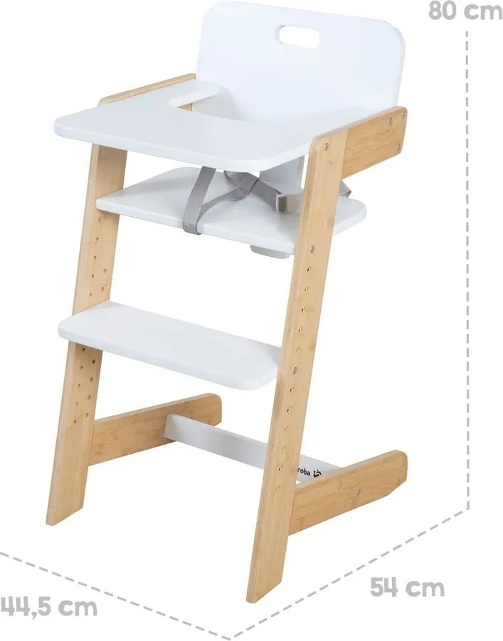 Бял стол за хранене Nature UP – Roba