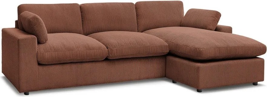 Оранжев ъглов диван от рипсено кадифе Belair – Bobochic Paris