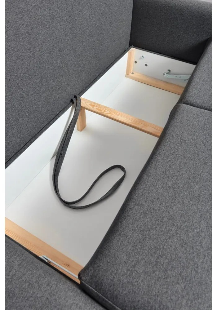 Тъмно сив променлив диван ъглов диван Pop - Bonami Selection