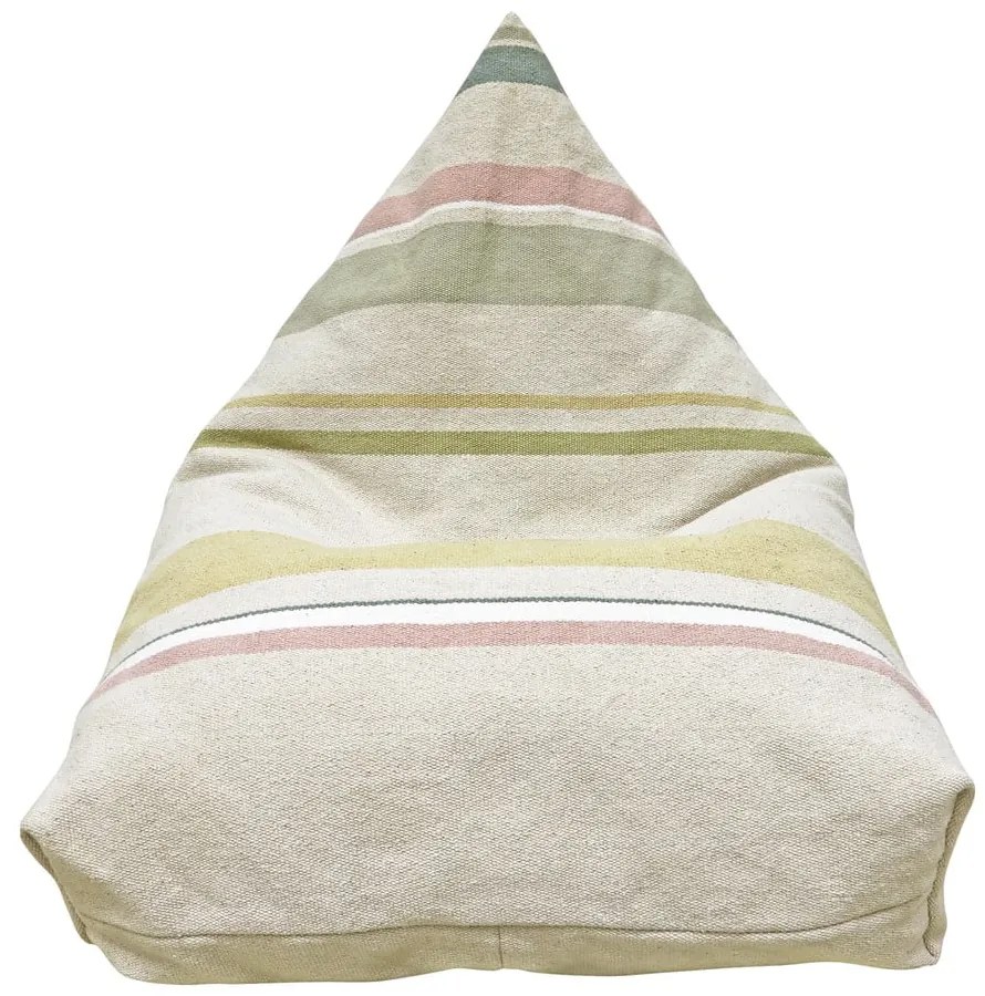 Кремав детски пуф Cleo Multi Stripe – Lorena Canals