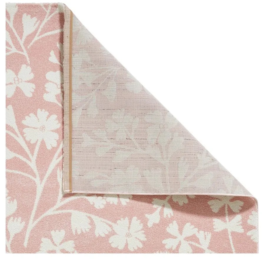Светлорозов килим 120x170 cm Grace Floral – Catherine Lansfield
