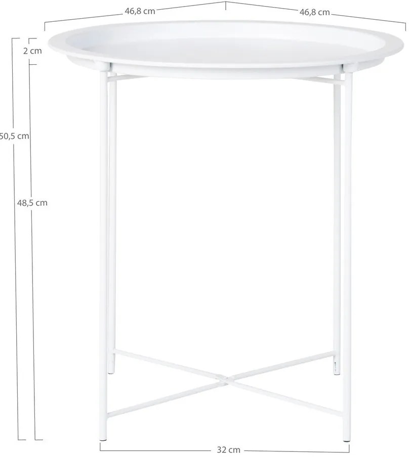 Метална кръгла маса за съхранение ø 47 cm Bastia - House Nordic