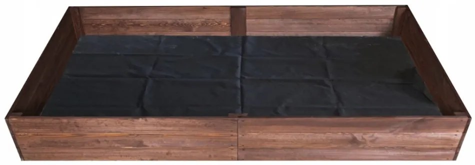 Естествено импрегнирано повдигнато дървено легло 200 x 100 x 27 cm