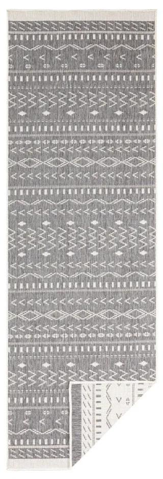 Сив и кремав килим на открито , 350 x 80 cm Kuba - NORTHRUGS