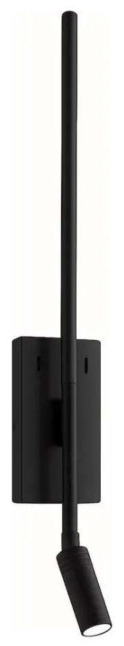 LED стенен аплик TORCH LED/6W/230V + LED/3W, черен