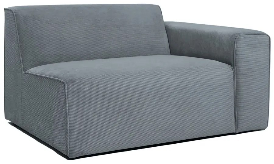 Сив модулен диван от рипсено кадифе (десен ъгъл) Sting – Scandic