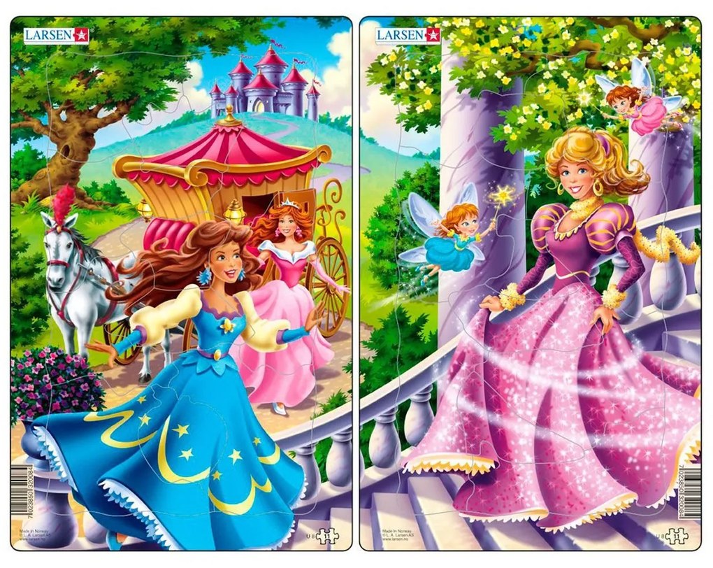 Larsen - Пъзел: Серия "Принцеси" – 11 части, среден