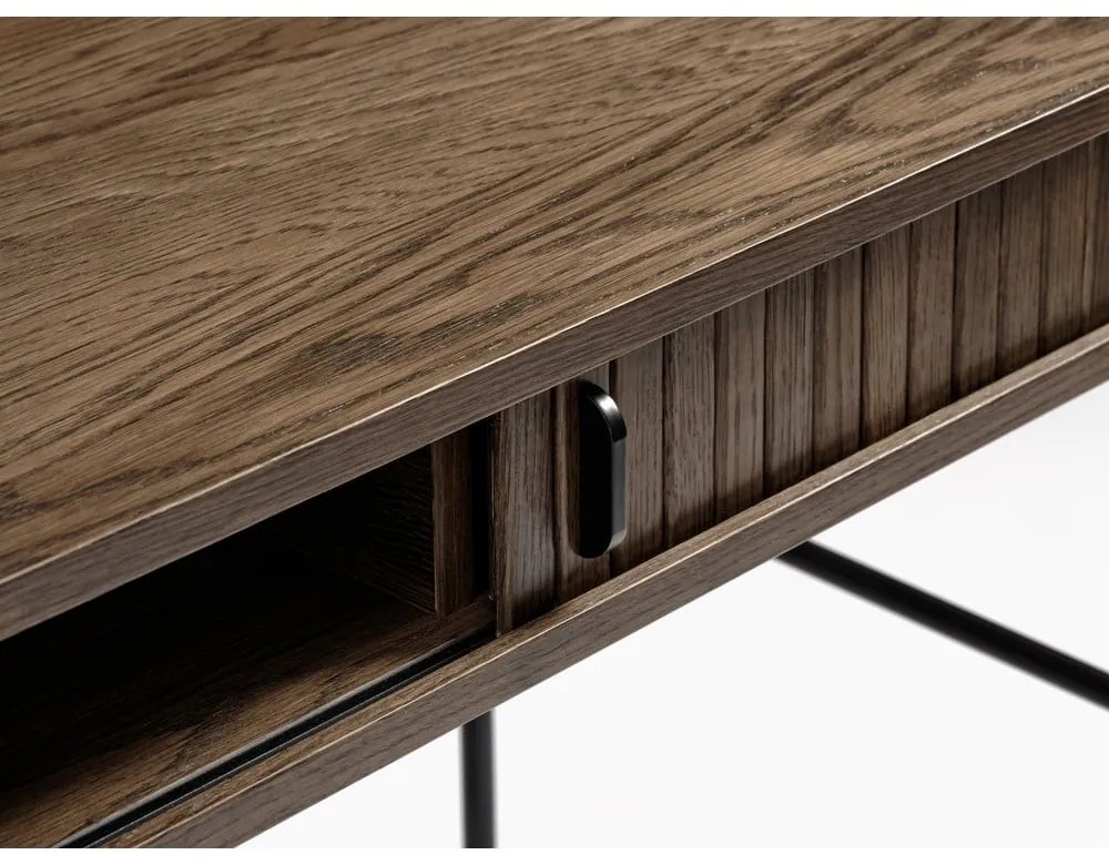 Работна маса от дъб 60x120 cm Nola - Unique Furniture