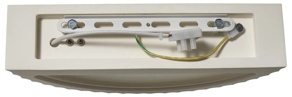 Скандинавска стенна лампа бяла органична - Plaster