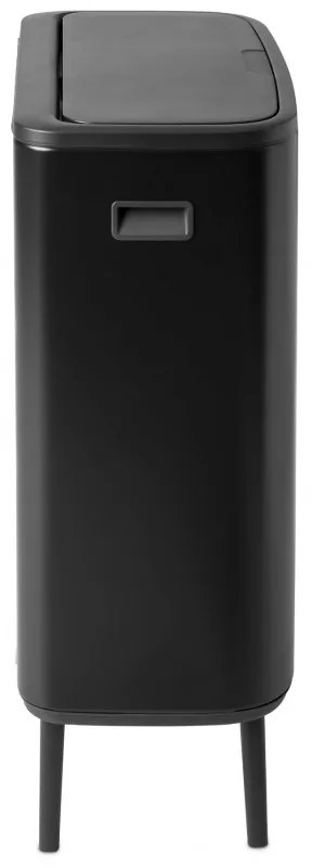 Кош за боклук Brabantia Bo Touch Hi 1001260, 60 л, Повдигнат, Плавно и безшумно отваряне, Черен мат