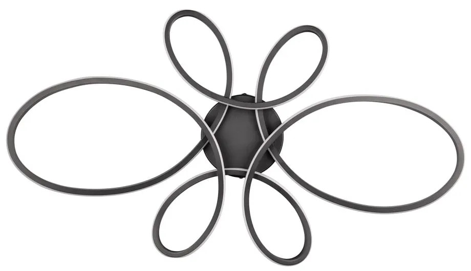 Черна LED светлина за таван 45,5x83 cm Fly - Trio