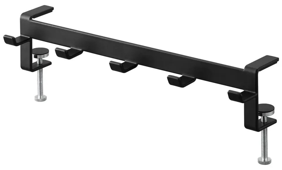 Матово черно регулируема стоманена кука Tower – YAMAZAKI