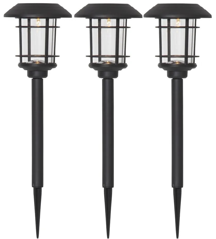 Комплект от 3 слънчеви LED градински лампи, височина 34 см Fride - Star Trading