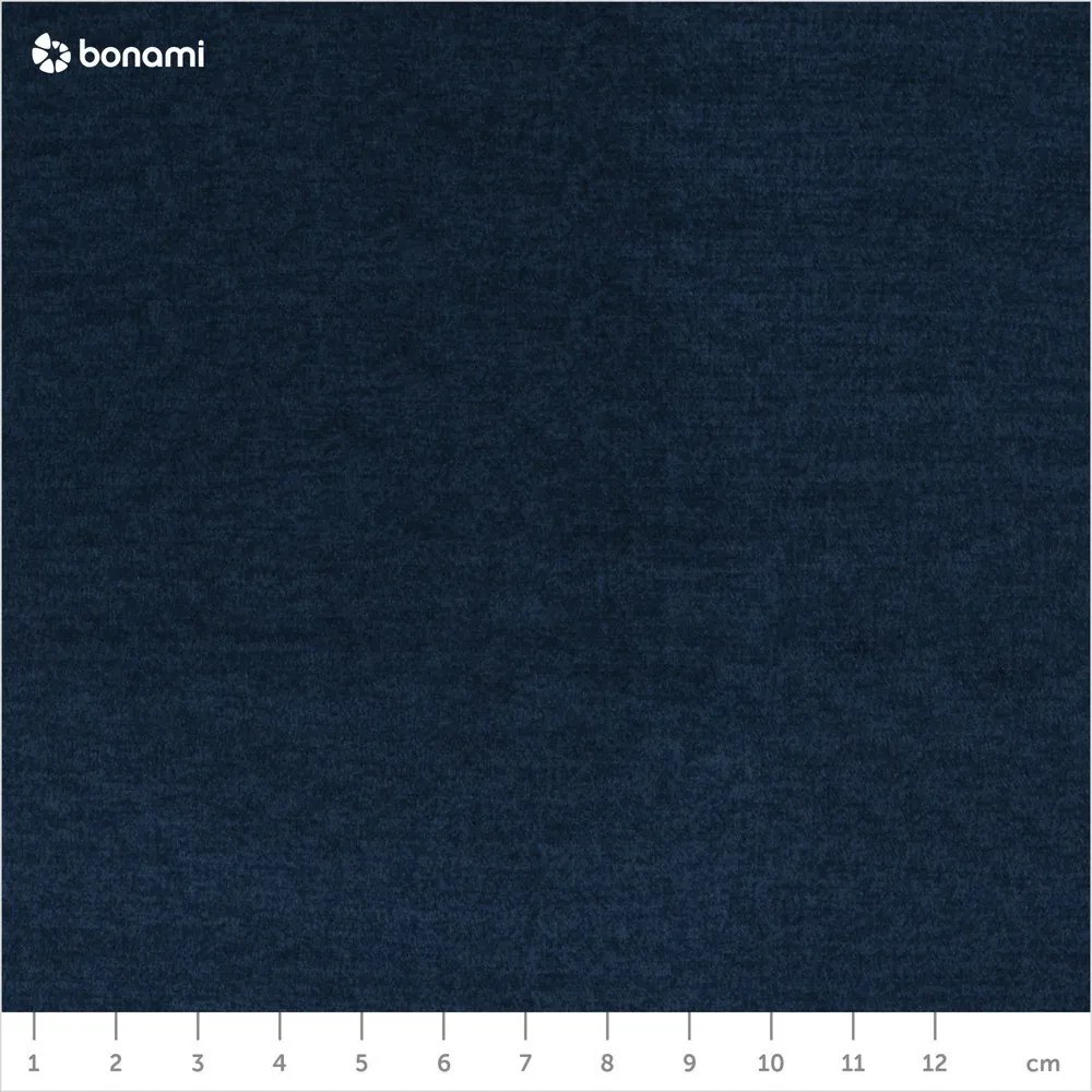 Син кадифен разтегателен ъглов диван с място за съхранение (десен ъгъл L форма) Laurence – ELTAP