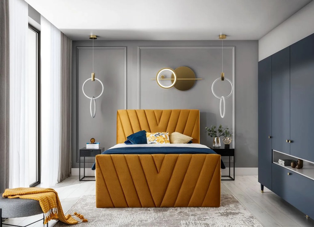 Тапицирано легло Alba-Portokali-180 x 200