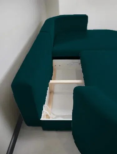 Ъглов диван Айрис Мини-зелен-ляв