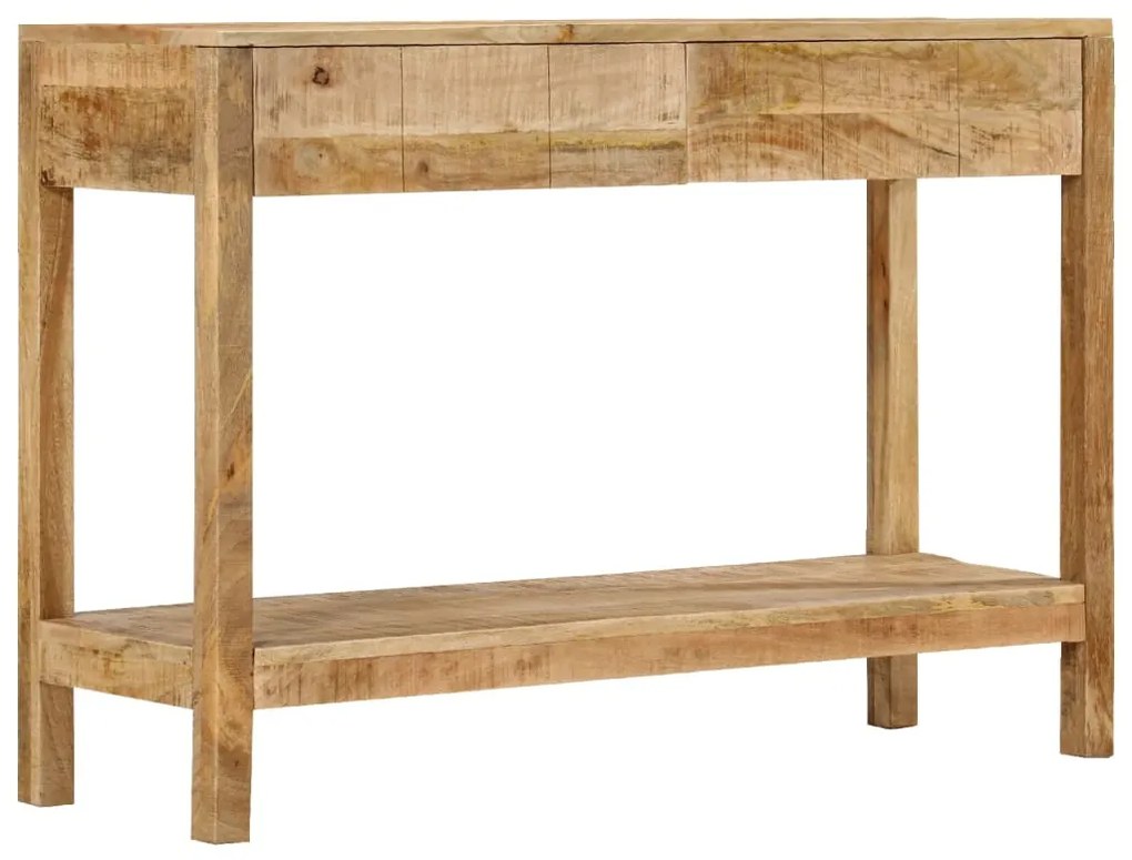 354982 vidaXL Конзолна маса с 2 чекмеджета, 110x35x75 cм, мангово дърво масив